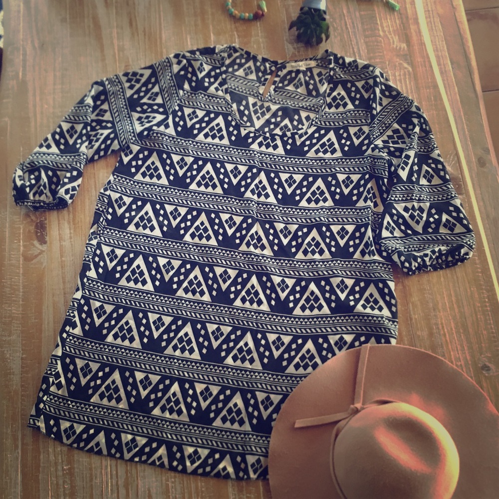 Black & White Geometric Dress
